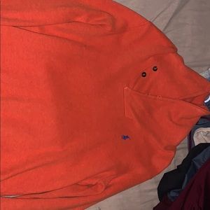 Orange polo sweater